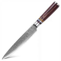 HARAHU Cuțit de bucătărie Damasc KA-20052 - Slicing / Maro KP20052