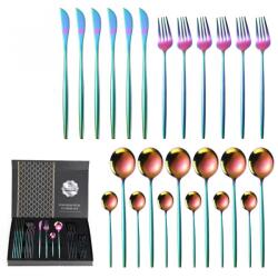 HARAHU Set de tacâmuri din 24 de piese QU-26398 - Multi KP26398 Tacam