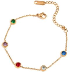 HARAHU Brățară EM-34174 - Aurie / Multicolor KP34174