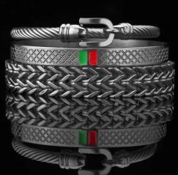 HARAHU Brățări DE-33433 - Negru KP33433