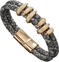 HARAHU Brățară bărbătească HA-33327 - Gri / Aurie KP33327
