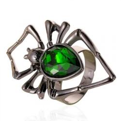 HARAHU Inel SP-29888 - Negru / Verde KP29888