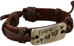 HARAHU Brățară Heart Arrow - Maro Închis KP33139