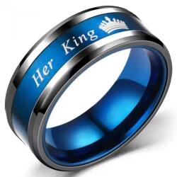 HARAHU Inelul My King - Negru/Albastru/59mm KP32101