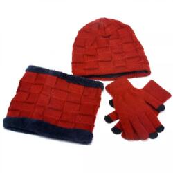 HARAHU Set de iarnă pentru bărbați - Bordo KP21331