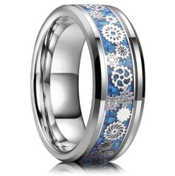 HARAHU Inel Wheels - Argintiu/Albastru/52mm KP31783