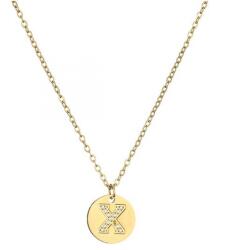 HARAHU Colier Abecedă - X / Aurie KP21229