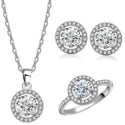 HARAHU Set Cercuri Elegante - Argintiu KP27536