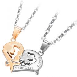 HARAHU Colier Four Leaf Clover - Auriu / Argintiu KP21665