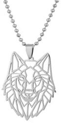 HARAHU Colier Hollow Wolf - Argintiu KP33459