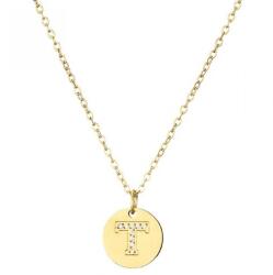 HARAHU Colier Abecedă - T / Aurie KP21225