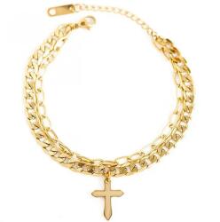 HARAHU Brățară Gold Cross - Aurie KP28710