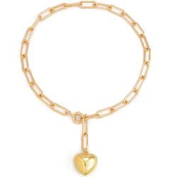 HARAHU Colier Massive Heart - Auriu KP32672