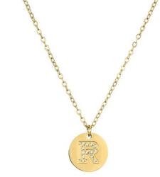 HARAHU Colier Abecedă - R / Aurie KP21223