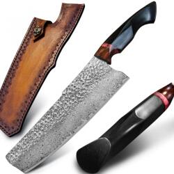 HARAHU Cuțit de bucătărie Damasc HARAHU TA-26686 - Negru KP26686