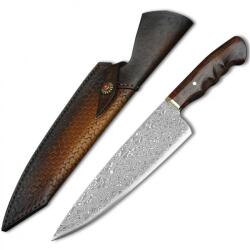 HARAHU Cuțit de bucătărie Damasc HARAHU SE-26709 - Maro KP26709