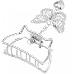 HARAHU Clește de păr Butterfly - Argintie / Tip4 KP30635