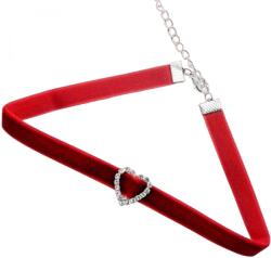 HARAHU Colier Zircon Heart - Bordo KP27490