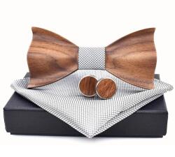 HARAHU Papion din lemn LU-30926 - Gri KP30926