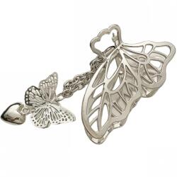 HARAHU Agrafă pentru păr Butterfly - Argintie KP30303