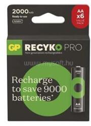 GP Batteries GP ReCyko Pro NiMH Akkumulátor HR6 (AA) 6db (B2620V) (B2620V)