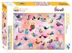 Brain Tree 1000 db-os puzzle - Birds (2102051) (2102051)