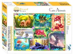 Brain Tree 1000 db-os puzzle - Cute Animals (2102068) (2102068)