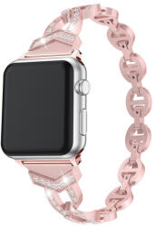 Apple Watch 42/44/45 mm Karkötő óraszíj design 3 rózsaszín