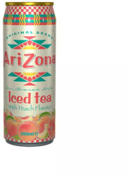 ARIZONA fekete tea barack fémdoboz - 500 ml
