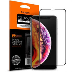 Spigen Full Coverage HD iPhone XS Max / iPhone 11 Pro Max edzett üveg kijelzővédő fekete kerettel (065GL25232)