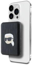 KARL LAGERFELD Powerbank inductive KLPB5FPGKSKIHK 16W 5000mAh fekete/fekete Karl Head Pin MagSafe - smartdiszkont