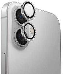 Uniq Optix Alumínium Kamera Lencse Védő iPhone 16 6.1" / 16 Plus 6.7" fehér csillám kamera lencsevédő üvegfólia