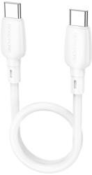 BOROFONE BX93 Super Power Type C - Type C kábel 60W 3A 0, 25m fehér