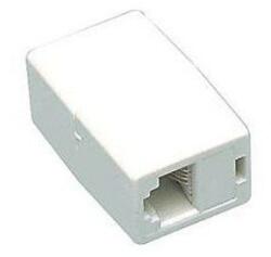 Royal Съединителна розетка Royal TEL-1F-1F 6p4c, от RJ-11(ж) към RJ-11(ж), бяла (TEL-1F-1F 6p4c)