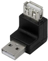 LogiLink Преходник LogiLink, USB 2.0 A(м) към USB 2.0 A(ж), черен (AU0027)