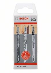 Bosch Set pânze de ferăstrău BOSCH pentru lemn, 15 buc 2607011436 (2607011436)