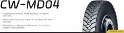 CROSSWIND Anvelope Tractiune CROSSWIND CW MD04 315/80 R22.5 158/150 K