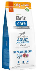 Brit BRIT CARE Kutyáknak hipoallergén felnőtt nagy testű kutyáknak bárányhúsos 12 kg + 2 kg