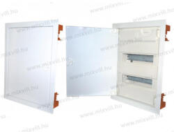 OMU system OMU244 Süllyesztett fémajtós lakáselosztó 24+4 modulos műanyag aljjal IP30/IP40 (OMU244)