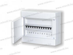 OMU system MLF12 PW 12 modulos falon kívüli lakáselosztó fehér ajtóval (MLF12 PW)
