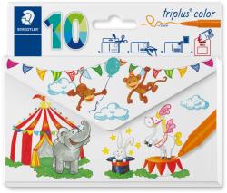 STAEDTLER Флумастри Staedtler 323, триъгълни, 10 цвята (27941-А)