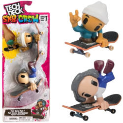 Tech Deck Tech Deck SK8 Crew Twin Shred Pack - Fehér sapkás és Szürke fejhallgatós játékfigura ujjgördeszkával (6071061_20148775)