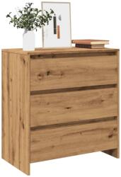 vidaXL kézműves tölgy színű szerelt fa tálalószekrény 70x41x75 cm (856779)