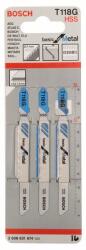 Bosch Fűrészlap dugattyús fűrészhez T 118 G BfM (3 db) 2608631674 (2608631674)