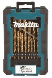 Makita fémfúró készlet HSS-TiN 1-10 mm (egyenként 0, 5 mm), 19 db , 10 db D-72229-10 csomag (D-72229-10)