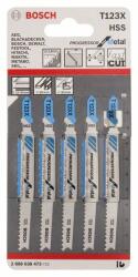 Bosch Fűrészlap dugattyús fűrészhez T 123 XF Progressor for Metal (5 db) 2608638473 (2608638473)