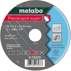 Metabo Vágótárcsa-acél-FLEXIARAPID SUPER 125x1, 0x22, 2 616220000 (616220000)