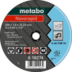 Metabo Vágótárcsa NOVORAPID Inox 180x1, 5x22, 23 616273000 (616273000)