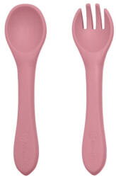 Petite&Mars Take and Match Szilikon evőeszköz szett, 6hó+ (rózsa) (709820)