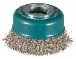 Makita rozsdamentes acél drótcsésze kefe-hullámos huzal átmérő 0, 3 mm X-LOCK 75 mm D-73346 (D-73346)